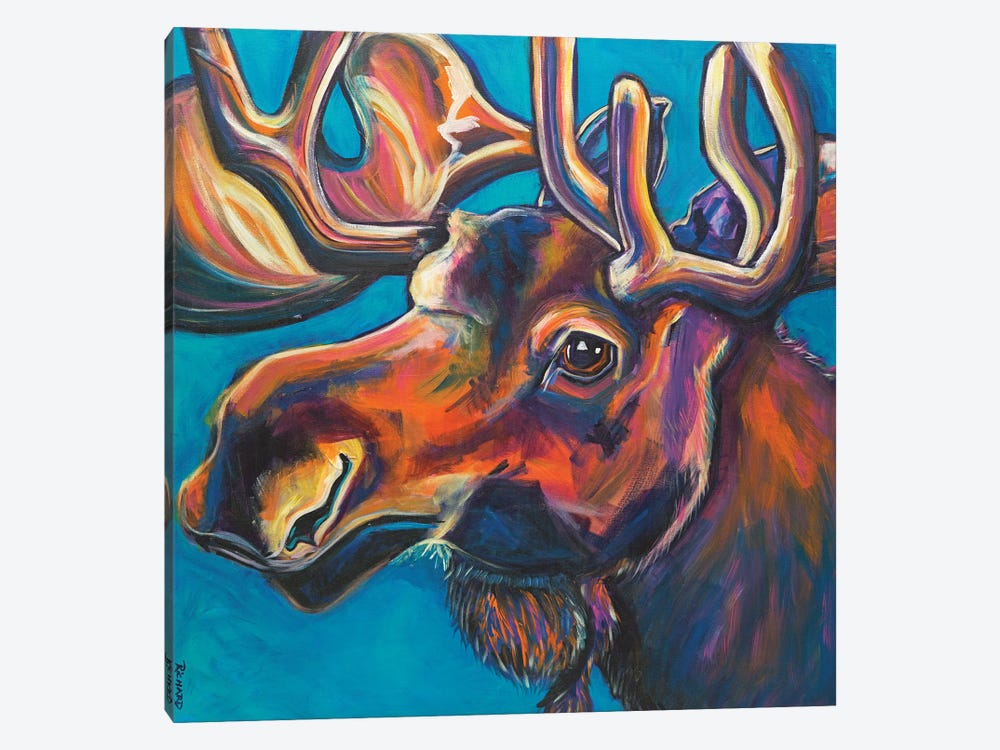 Moose by Ilene Richard 1-piece Canvas Art Print