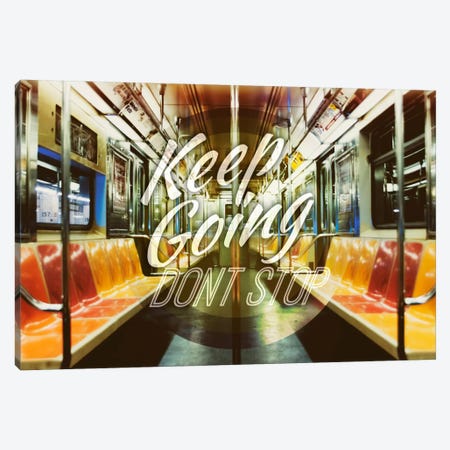Keep Going Canvas Print #ILS13} by 5by5collective Canvas Artwork