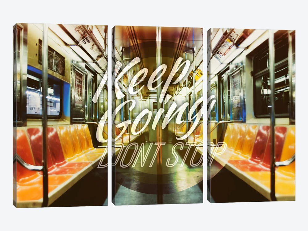 Keep Going by 5by5collective 3-piece Art Print