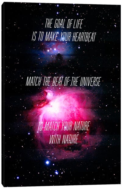 Heartbeat of the Universe Canvas Art Print - Art for Teens