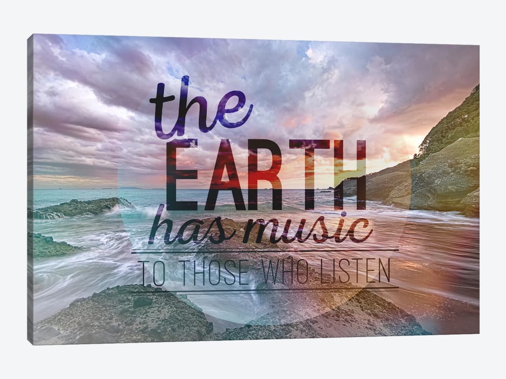The Earth has Music by 5by5collective 1-piece Canvas Artwork