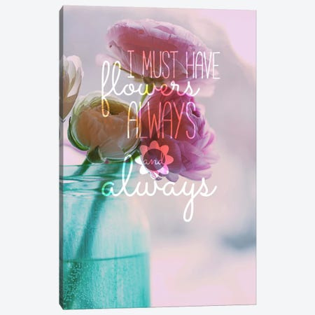 Always Flowers Canvas Print #ILS19} by 5by5collective Canvas Art