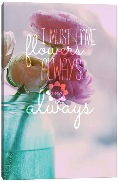 Always Flowers Canvas Art Print - Inspired Landscapes