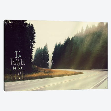 To Travel is to Live Canvas Print #ILS2} by 5by5collective Canvas Art Print