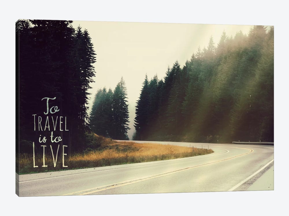 To Travel is to Live by 5by5collective 1-piece Canvas Print