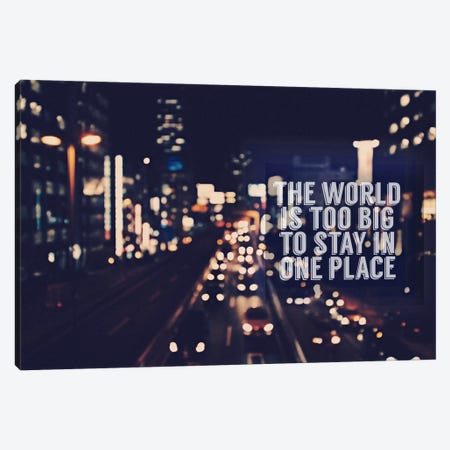 The World is too Big Canvas Print #ILS4} by 5by5collective Canvas Artwork