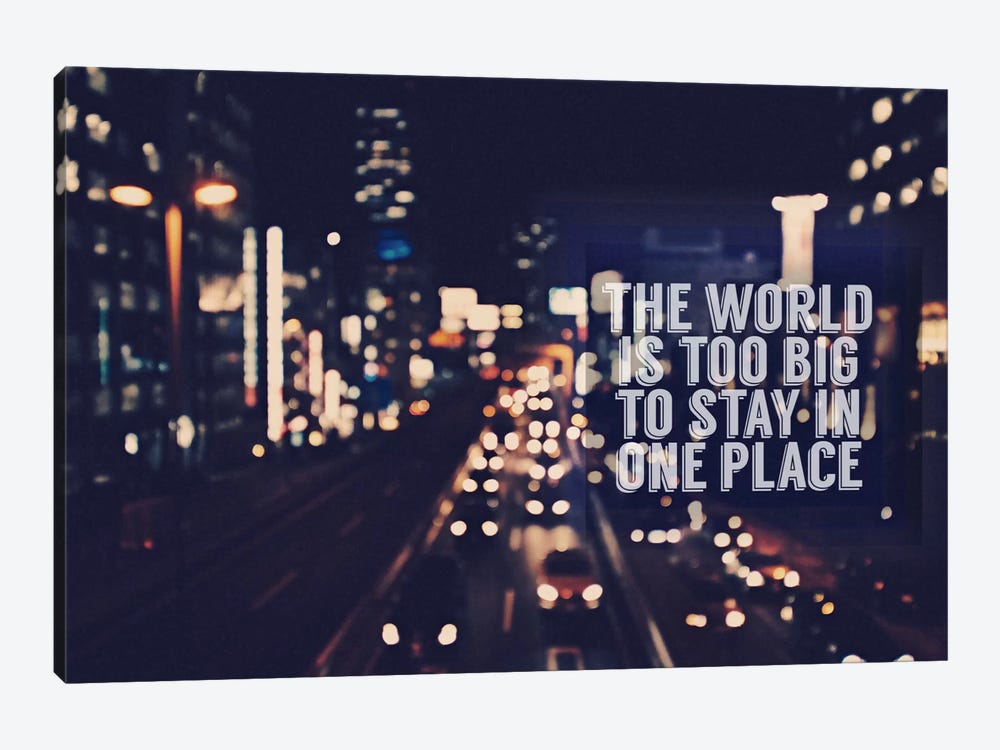 The World is too Big by 5by5collective 1-piece Canvas Art Print