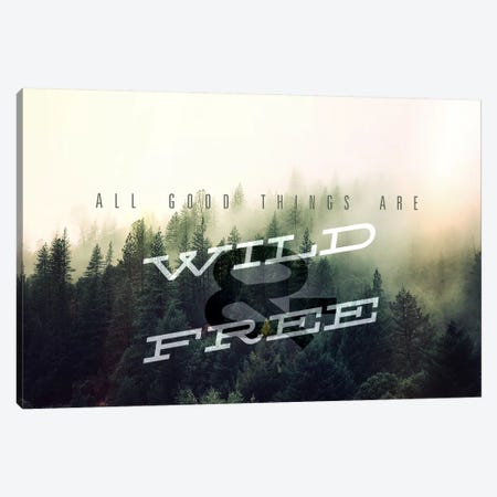 Wild and Free Canvas Print #ILS6} by 5by5collective Canvas Artwork