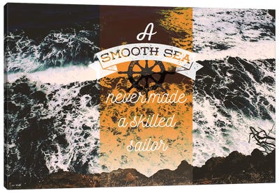 A Smooth Sea Canvas Art Print - By Sentiment