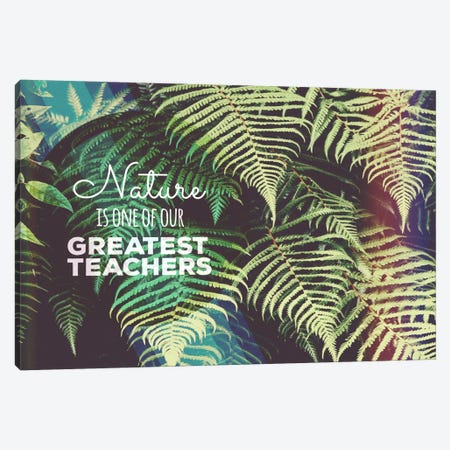 Greatest Teacher Canvas Print #ILS8} by 5by5collective Canvas Print