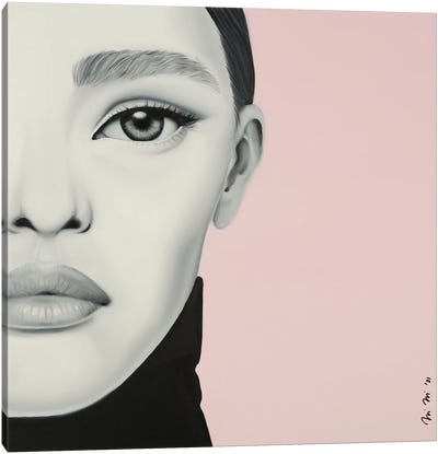 Alter Ego In Pink Canvas Art Print - Iliana Ilieva