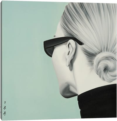 Alter Ego In Tiffany Blue Canvas Art Print - Iliana Ilieva