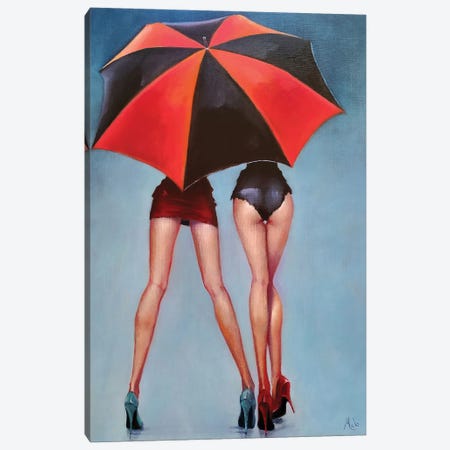Nuclear Umbrella Canvas Print #IMA100} by Isabel Mahe Canvas Art