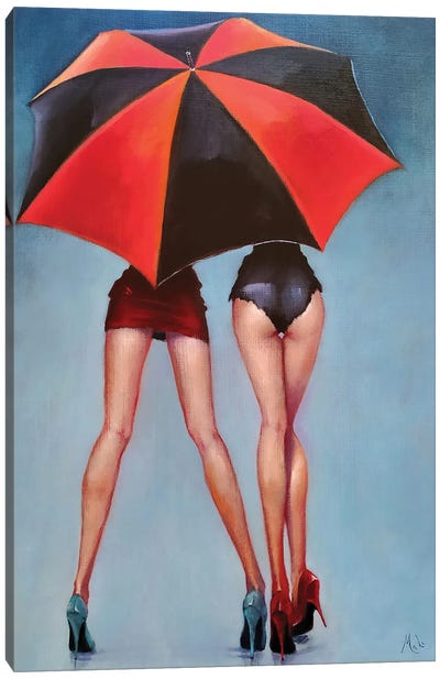 Nuclear Umbrella Canvas Art Print - Isabel Mahe