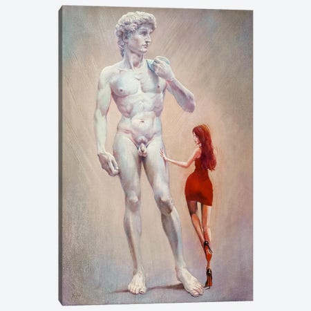David - The Marble Giant Canvas Print #IMA112} by Isabel Mahe Art Print