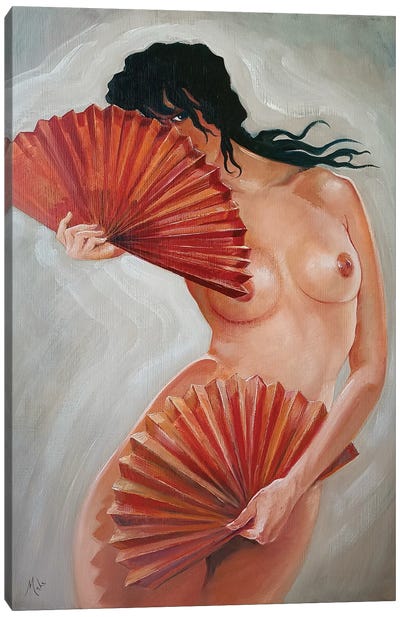 Venus With Fans Canvas Art Print - Isabel Mahe