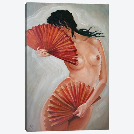 Venus With Fans Canvas Print #IMA135} by Isabel Mahe Canvas Wall Art