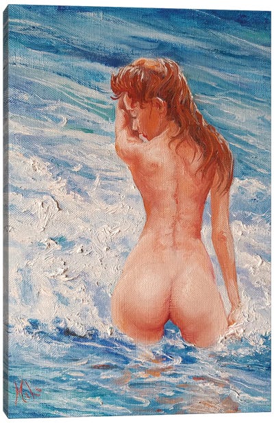 Little Bather Canvas Art Print - Isabel Mahe