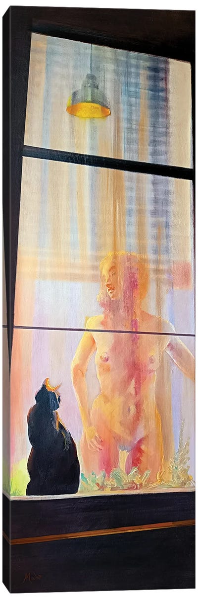 Neighbor's Pussy Canvas Art Print - Isabel Mahe