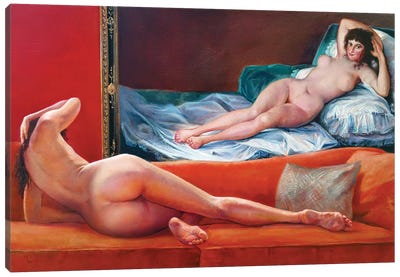 La Maja Desnuda Canvas Art Print - Isabel Mahe