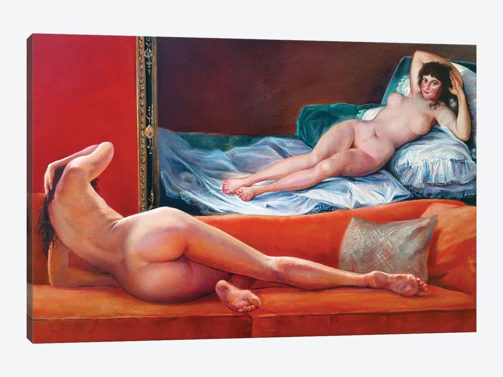 La Maja Desnuda by Isabel Mahe 1-piece Canvas Artwork