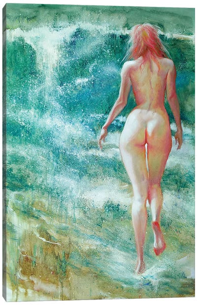 Emerald Sea Canvas Art Print