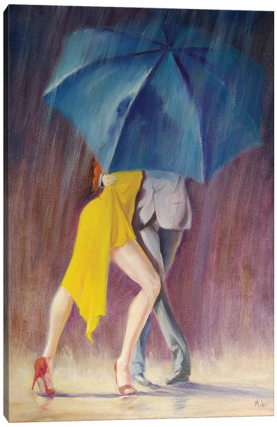 La Promenade Des Anglais Canvas Art Print - Tango Art
