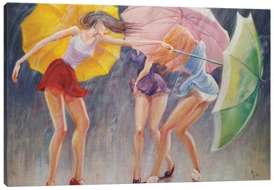 Rainy Day Canvas Art Print - Isabel Mahe