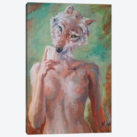 She-Wolf Canvas Print #IMA57} by Isabel Mahe Canvas Art