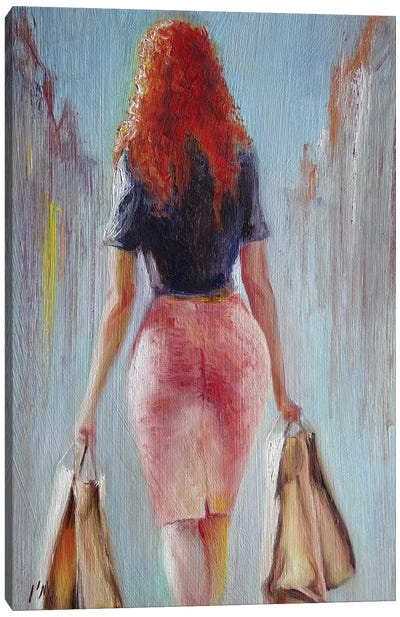 Shopping Canvas Art Print - Isabel Mahe