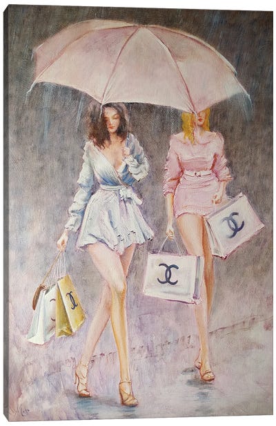 Shopping At Chanel Canvas Art Print - Isabel Mahe