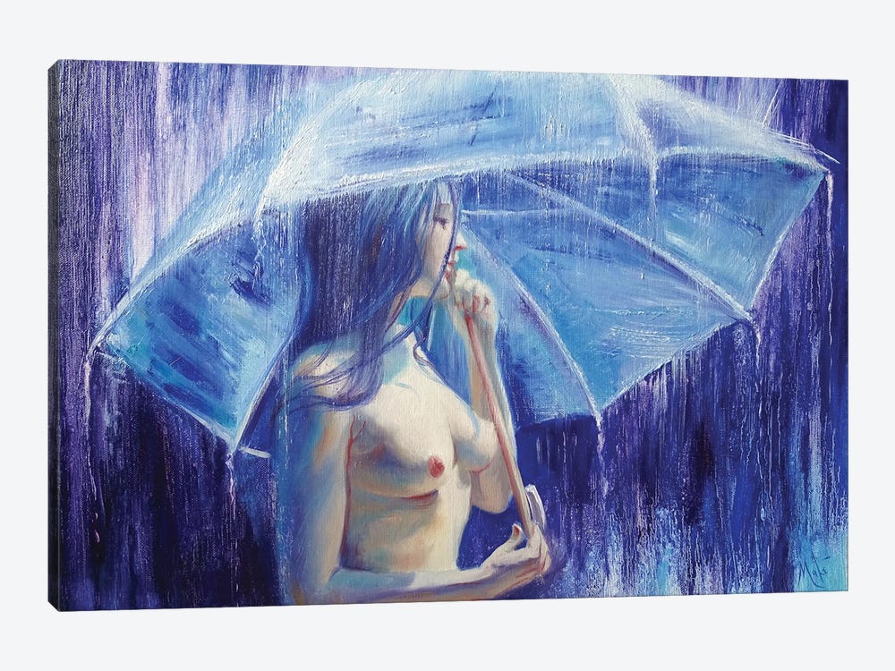 All The Rain Is Falling On Me by Isabel Mahe 1-piece Canvas Artwork