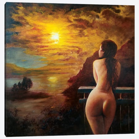 Sunset Canvas Print #IMA79} by Isabel Mahe Canvas Print