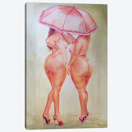 Pink Ladies Canvas Print #IMA81} by Isabel Mahe Canvas Wall Art