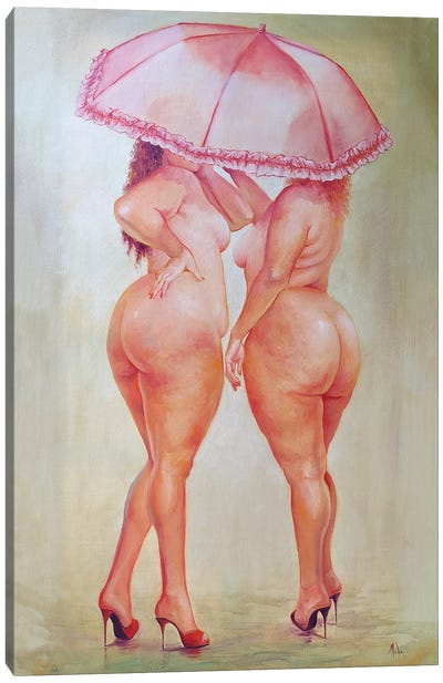 Pink Ladies Canvas Art Print - Isabel Mahe
