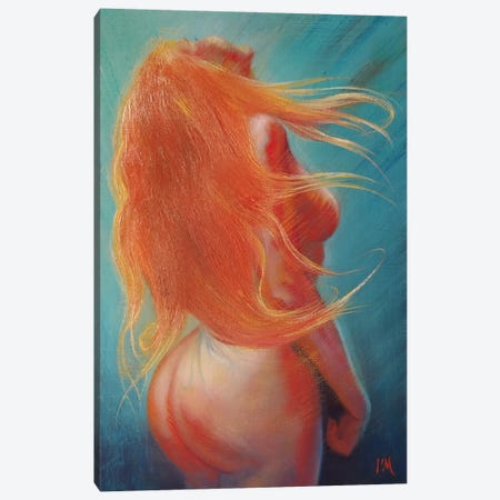 Hair Flying Canvas Print #IMA87} by Isabel Mahe Art Print
