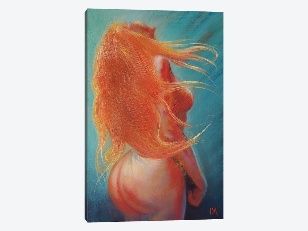 Hair Flying 1-piece Canvas Wall Art