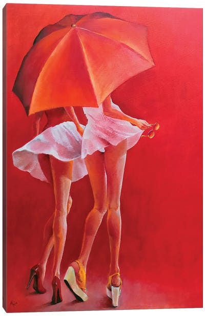 Summer Girls Canvas Art Print - Legs