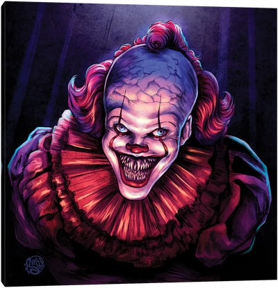 It Chapter II Canvas Art Print - Evil Clown Art