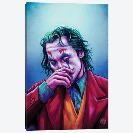 Joker II Canvas Print #IMC17} by ismaComics Canvas Wall Art