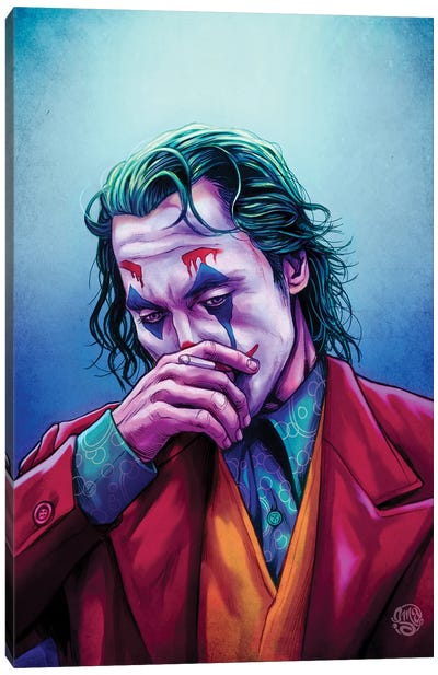 Joker II Canvas Art Print - Crime & Gangster Movie Art