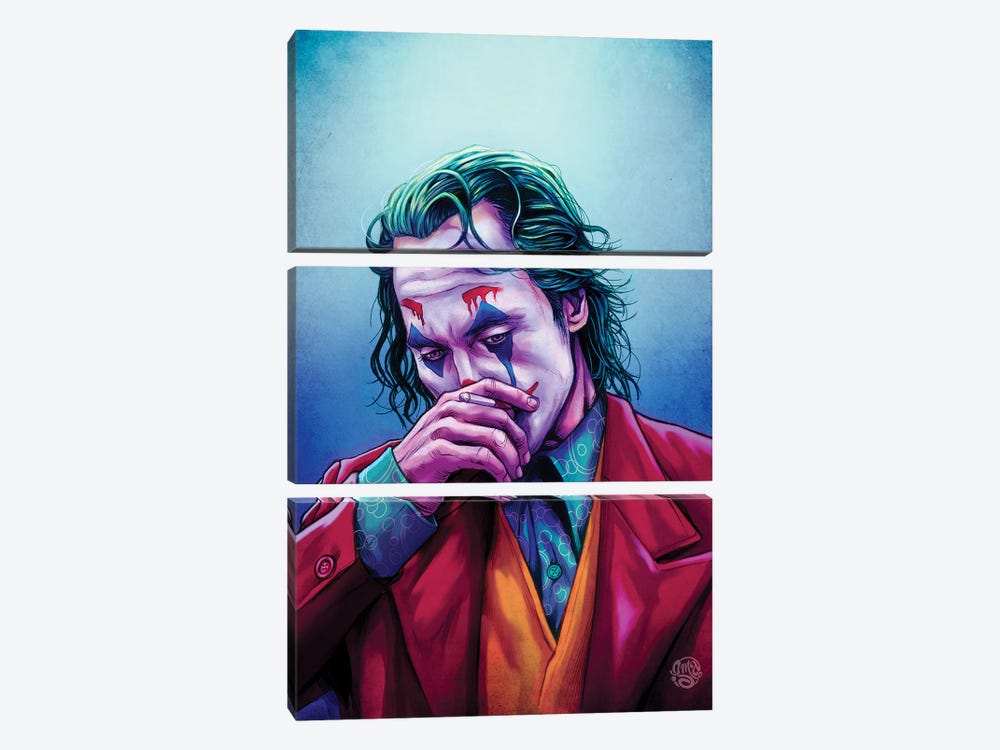 Joker II by ismaComics 3-piece Canvas Artwork