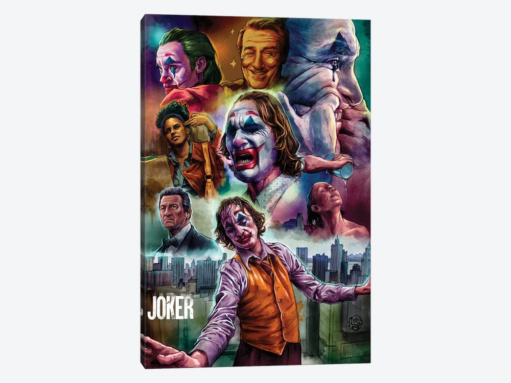 Joker Movie Poster by ismaComics 1-piece Canvas Art Print