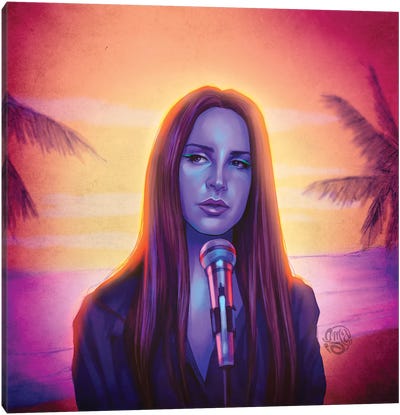 Lana del Rey - Fck It I Love It Canvas Art Print - Lana Del Rey