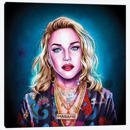 Madonna - Crave Canvas Print #IMC24} by ismaComics Canvas Print