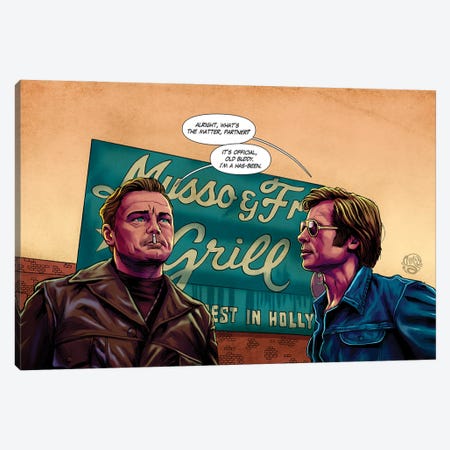 Once Upon A Time In Hollywood Canvas Print #IMC28} by ismaComics Canvas Art