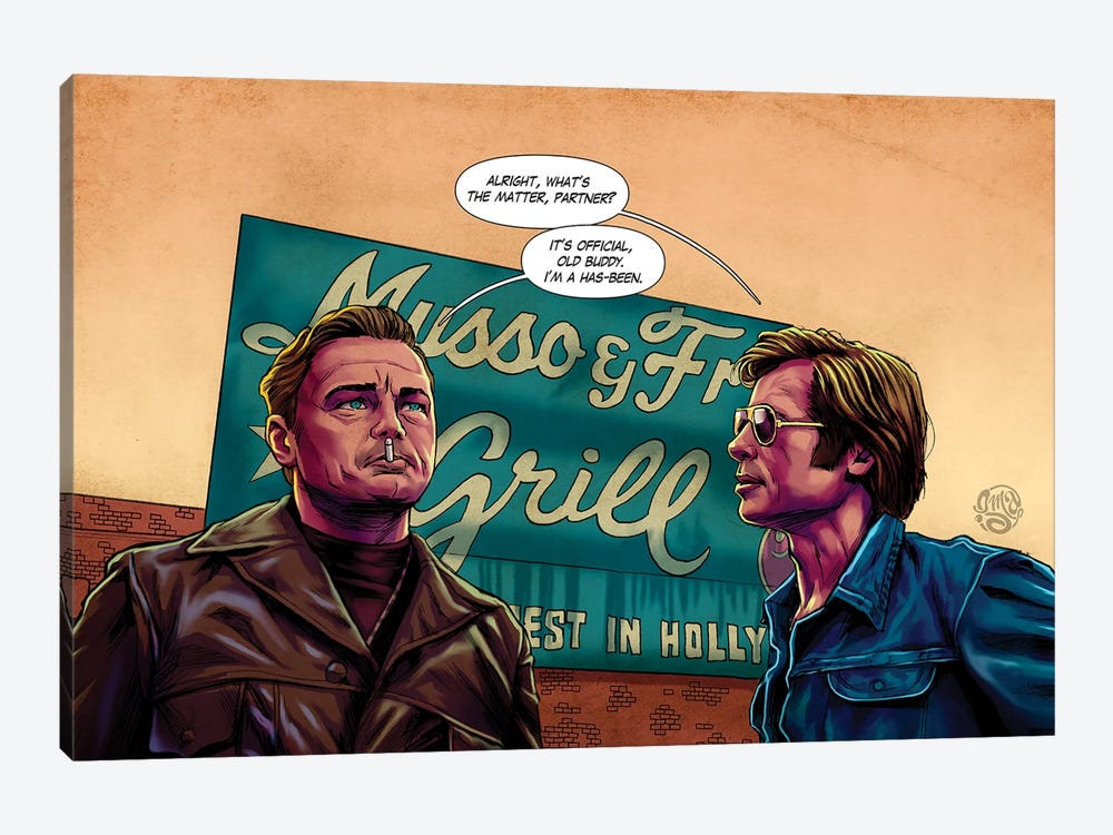 Once Upon A Time In Hollywood by ismaComics 1-piece Canvas Artwork