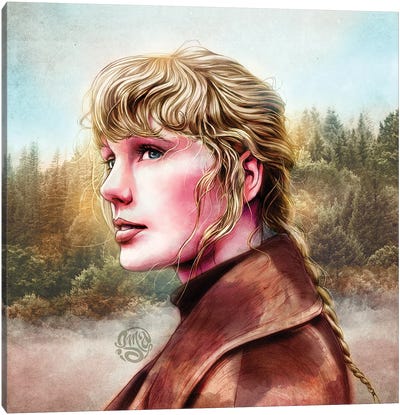 Taylor Swift - Evermore Canvas Art Print - ismaComics