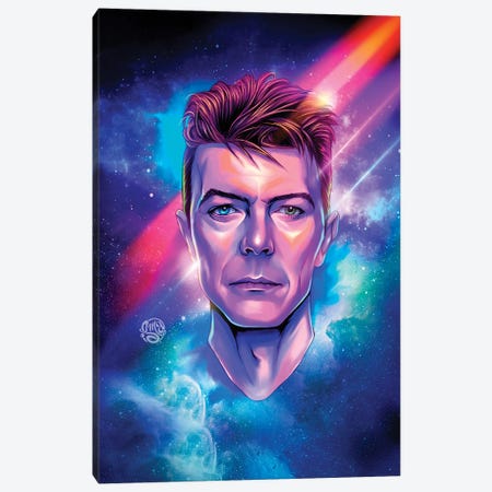 David Bowie Canvas Print #IMC49} by ismaComics Canvas Artwork