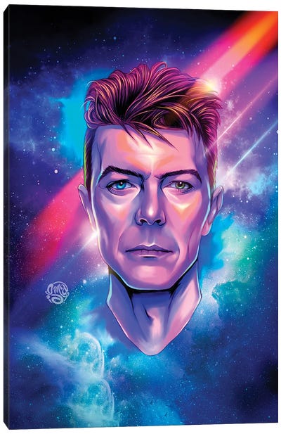 David Bowie Canvas Art Print - Cosmic Pop Culture